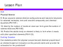 Chemistry Lesson Plan Template