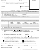 Dte Form 1 - Complaint Against The Valuation Of Real Property