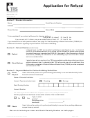 Form Trs 6 - Application For Refund