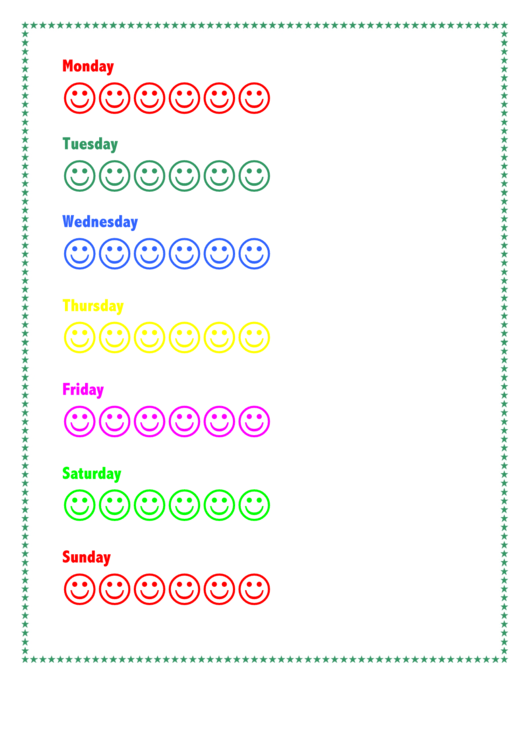 Smile Color Sticker Templates Printable pdf
