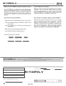Form Ri-1120pol-v - Political Organization Payment Voucher - 2012