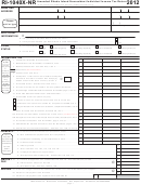 Fillable Form Ri-1040x-Nr - Amended Rhode Island Nonresident Individual Income Tax Return - 2012 Printable pdf