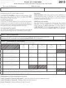 Form Ct-1120 Sba - Small Business Administration Guaranty Fee Tax Credit - 2013