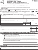 Form It-2663 - Nonresident Real Property Estimated Income Tax Payment Form - 2014