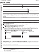 Fillable Form Rev184 - Power Of Attorney Printable pdf
