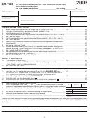 Form Gr-1120 - Corporation Return - City Of Grayling Income Tax - 2003