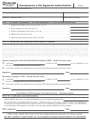 Form Pa-8879 - Pennsylvania E-file Signature Authorization - 2014