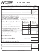 Form It 1140 - Pass-through Entity And Trust Withholding Tax Return - 2004