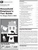 Publication 926 - Household Employer's Tax Guide - 2003