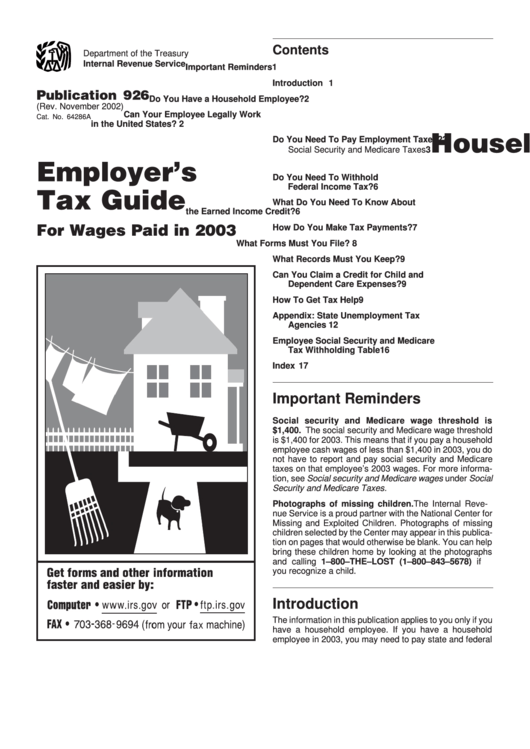 Publication 926 - Household Employer