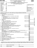 Form Ri-1120 - Rhode Island Business Corporation Tax Return - 2000