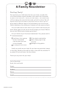 Rocks, Soil, And Fossils Family Newsletter Template