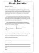 Life Cycles Family Newsletter Template