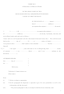 Form No.5 - Affirmation Or Affidavit Of Death - Hong Kong Special Administrative Region Court Of First Instance