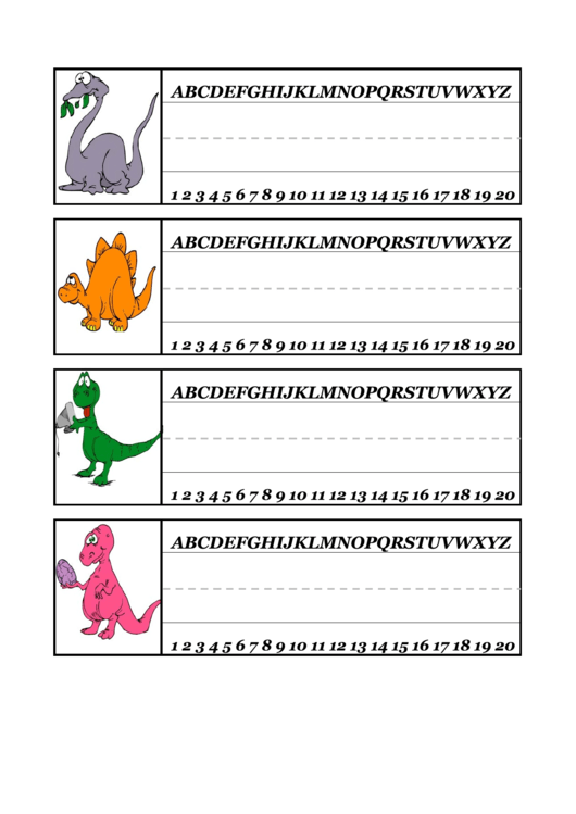 Desk Tag Dinosaurs Templates Printable pdf