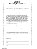 Weather And Water Family Newsletter Template