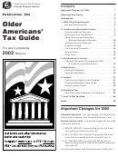 Publication 554 - Older Americans' Tax Guide - 2002