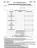 Form Mhw-3 - Employer's Annual Reconciliation Of Income Tax Withheld - City Of Muskegon Heights - 2002