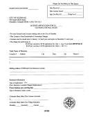 License Application For Retail Sales - City Of Glendale