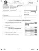 Form 7505 - Foreign Fire Insurance Tax - Chicago Department Of Revenue Printable pdf