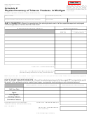 Form 47 Schedule E - Physical Inventory Of Tobacco Products In Michigan