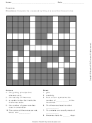 Kwanzaa Crossword Puzzle Template