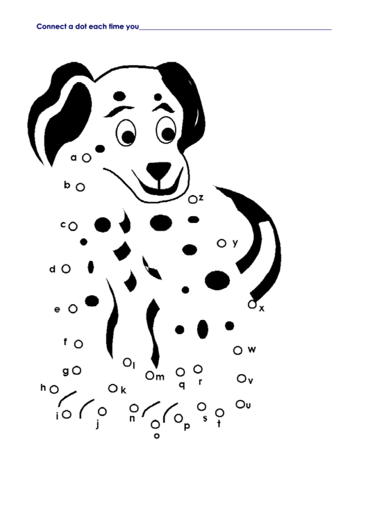 Dot To Dot Dog Behavior Chart Template Printable pdf