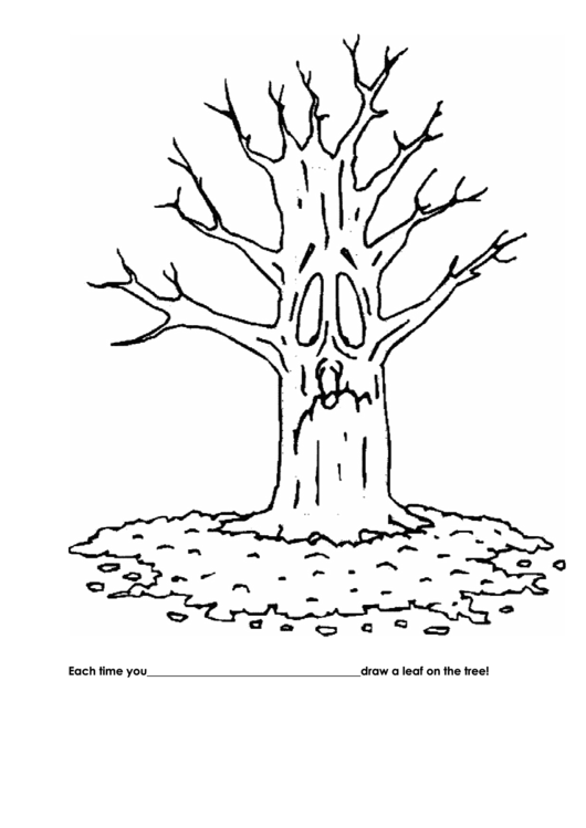 Leaf On Tree Behavior Chart Printable pdf