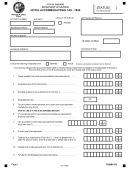 Form 7520 - Hotel Accommodations Tax - Chicago Department Of Revenue Printable pdf