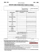 Form Iw-3 - Employer's Annual Reconciliation Of Income Tax Withheld - City Of Ionia - 2006