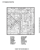U.s. Geography Word Search Puzzle With Answers