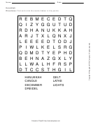 Hanukkah Wordsearch Puzzle Worksheet