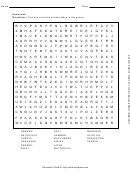 Hannukah Word Search Puzzle