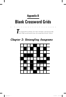 Blank Crossword Grids Template