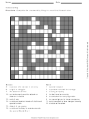 Veterans Day Cross Word Puzzle