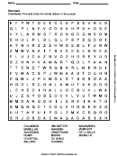 Explorers Word Search Puzzle Worksheet