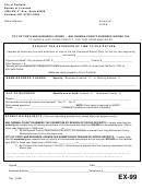 Form Ex-99 - Request For Extension Of Time To File Return - 1999