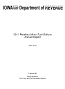 Instructions For Form 82-053 - Motor Fuel Retailers Gallons Annual Report - 2011