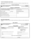 Form Fr-900w - Change Of Address/name