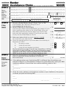 California Form 9000r - Renter Assistance Claim - 2002 Printable pdf