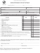 Form 710 - Indiana Wholesaler's Excise Tax Report - 2009