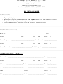 Questionnaire Template - Oklahoma Department Of Securities