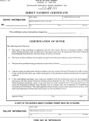 Fillable Form Ppt-6-A - Direct Payment Certificate Printable pdf