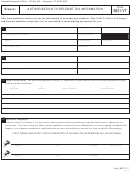 Form 8821-vt - Authorization To Release Tax Information