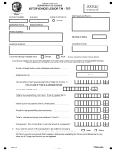 Form 7575 - Motor Vehicle Lessor Tax - Chicago Department Of Revenue Printable pdf