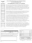 Form Bw-1 - Income Tax Return Of Income Tax Withheld - City Of Brook Park