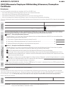 Form W-4mn - Minnesota Employee Withholding Allowance/exemption Certificate - 2015