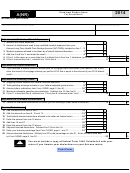 Form 10562 - Arizona Schedule A(nr) - Itemized Deductions For Nonresidents - 2014