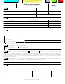 Form A-222 - Power Of Attorney Wisconsin Department Of Revenue