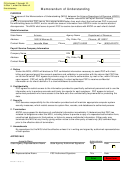 Form Ador 11156 - Memorandum Of Understanding - 2011